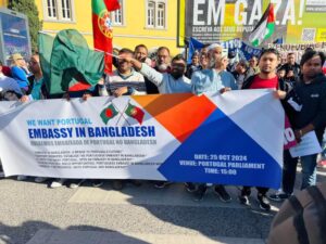 Bangladeshi Immigrants rally in Portugal