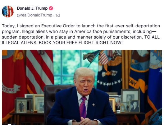 New immigration policy in the United States