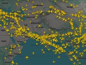 Route change on flights to Europe