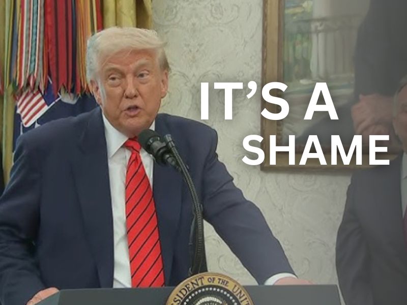 Trump said shameful