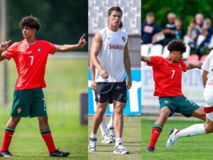 ronaldo junior portugal u15 debut