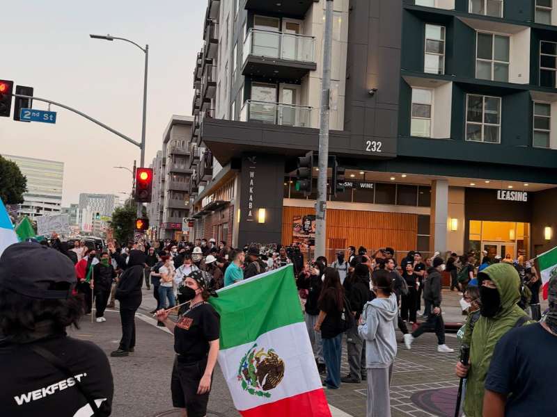 trump la immigration protest