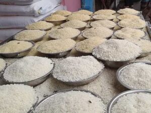 30 kg of rice at 15 taka per kg