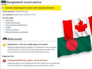 Canada Travel Advisory Bangladesh