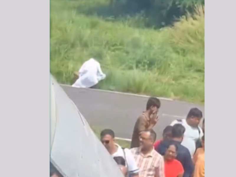darbhanga airport runway viral video