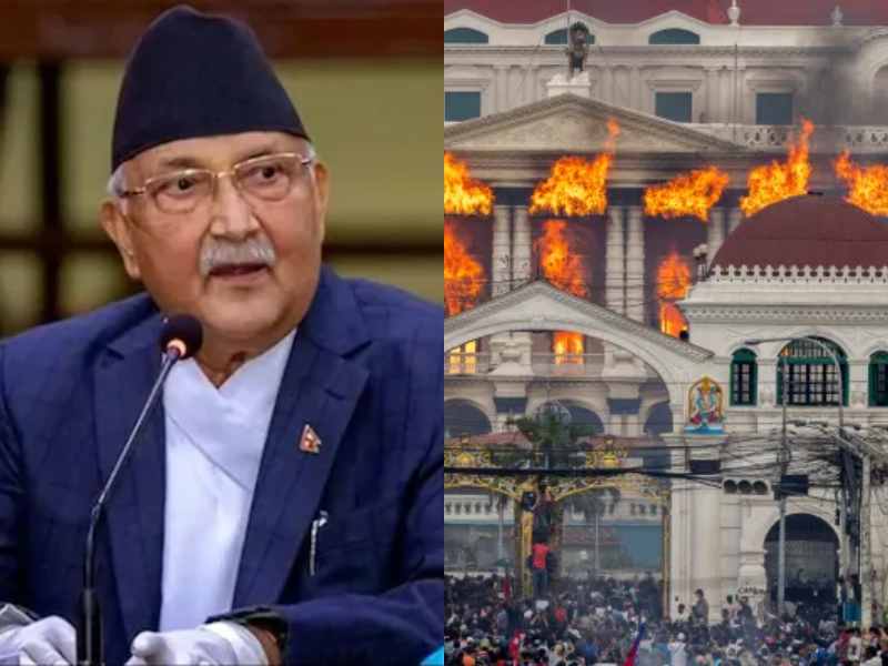 nepal pm oli resigns protest