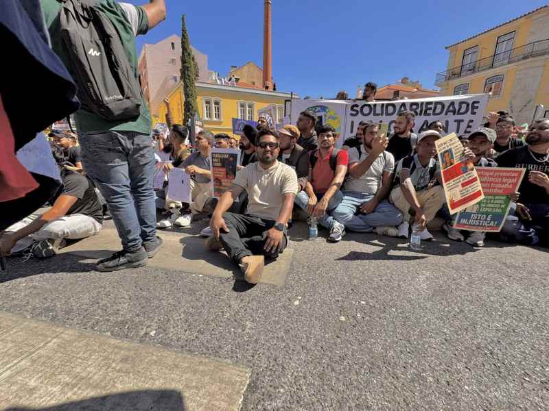 portugal immigrants protest lisbon