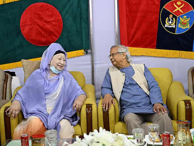 armed forces day yunus khaleda meeting