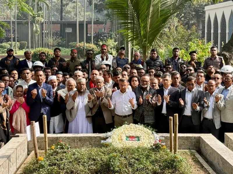 tareque rahman ziarat shaheed osman hadi grave