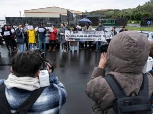 lajes air base protest portugal