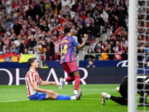 barcelona vs atletico match report la liga