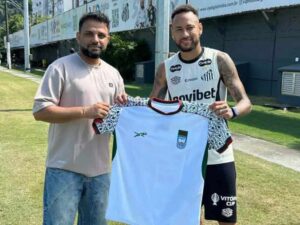 neymar receives bangladesh jersey