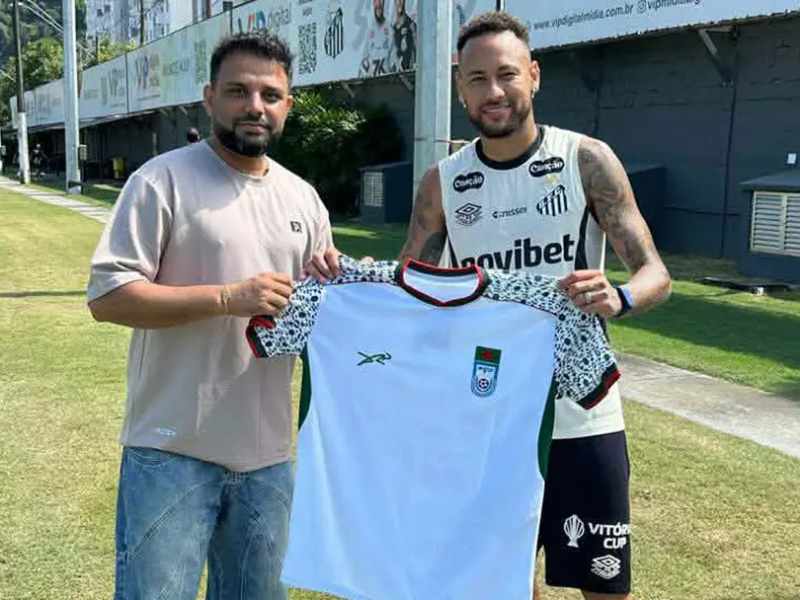 neymar receives bangladesh jersey