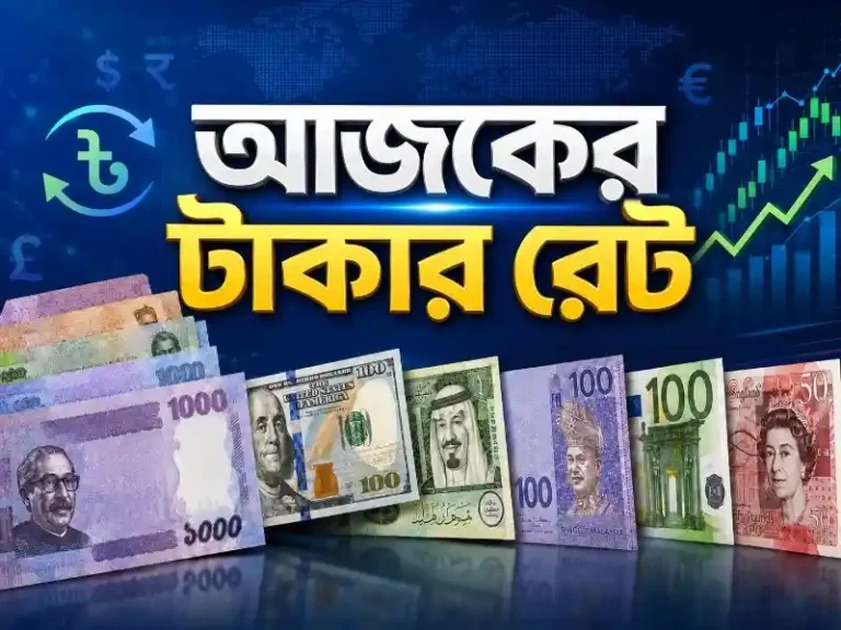 আজকের টাকার রেট ২৬ জুন ২০২৬: ডলার, রিয়াল, ইউরো ও পাউন্ডের সর্বশেষ দাম
