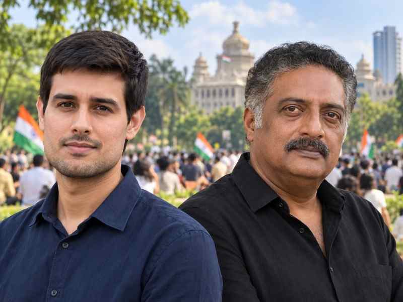 dhruv rathee prakash raj